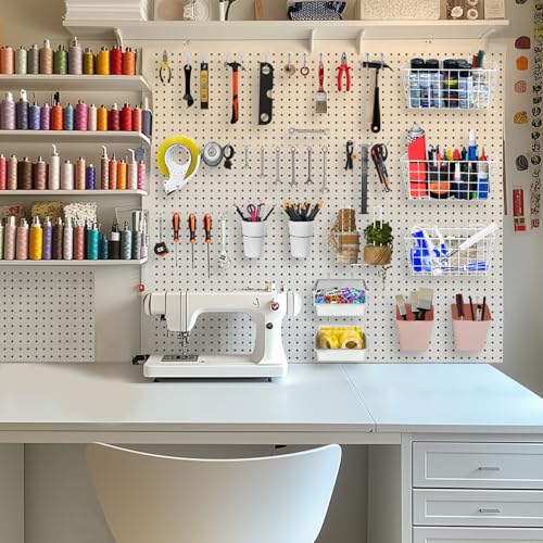 Pegboard Organizer Set 42Pack Peg Board Baskets Hooks Bins - Image 8