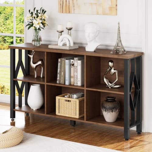 6 Cube Storage Organizer Bookcase,47" Horizontal Bookshelf - Image 8