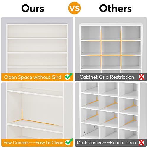 Tribesigns Shoe Cabinet, 9 Tiers 40-45 Pairs Heavy Duty - Image 7