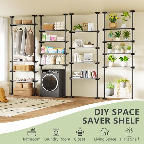 Over The Toilet Storage Shelf No Drill 4-Tier | Bathroom Organizatio - Image 7