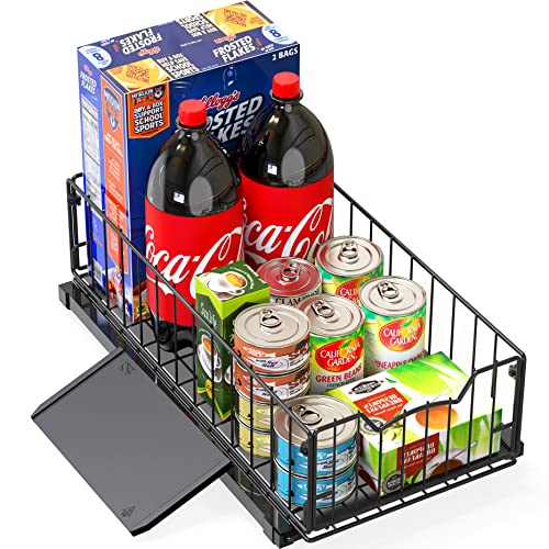 Simple Houseware Pull-Out Cabinet Sliding Basket, 17.2Dx9.7Wx5H - Image 8