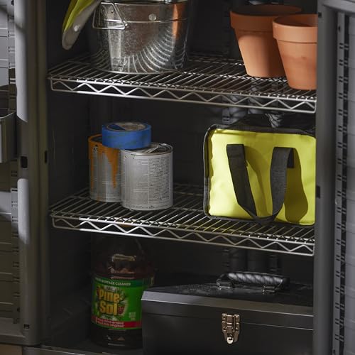 Gracious Living MaxIt 2-Shelf Lockable Utility Storage - Image 7