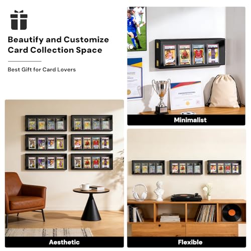 Card Display Case, 4 Pack Trading Card Display Frame Wall Mount - Image 7