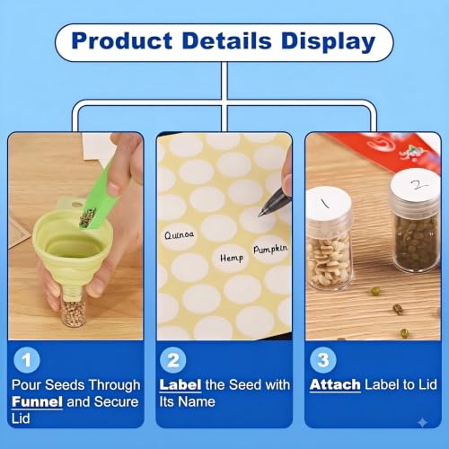 120 Slot Seed Storage Organizer Box, Hard Shell Seed Saver - Image 8