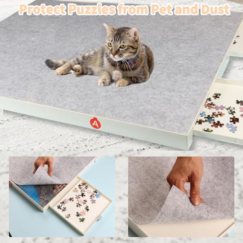 1500 Pieces Puzzle Board with Drawers | Home Organization - Image 7
