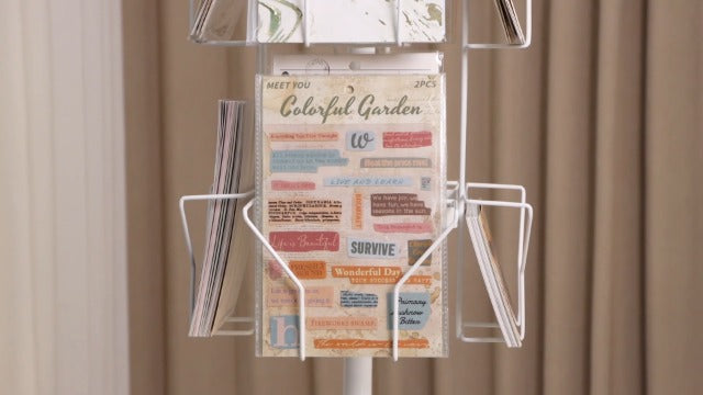 ANBOXIT Greeting Card Display Stand Rotating Rack Holder - Image 8