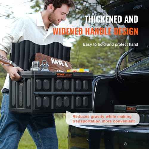 VEVOR 45L Collapsible Storage Bins with Lids 3 Packs - Image 8