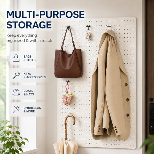 50 Pcs 8 Inch Pegboard Hooks with Label Holder for 1/4 Inch Peg - Image 8