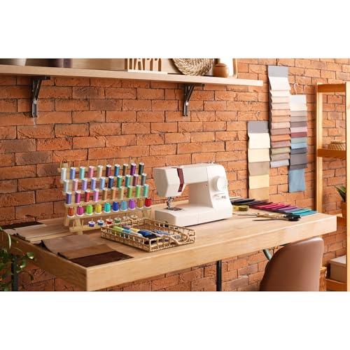 2X60 Spools Wooden Thread Rack/Thread Holder Organizer - Image 7