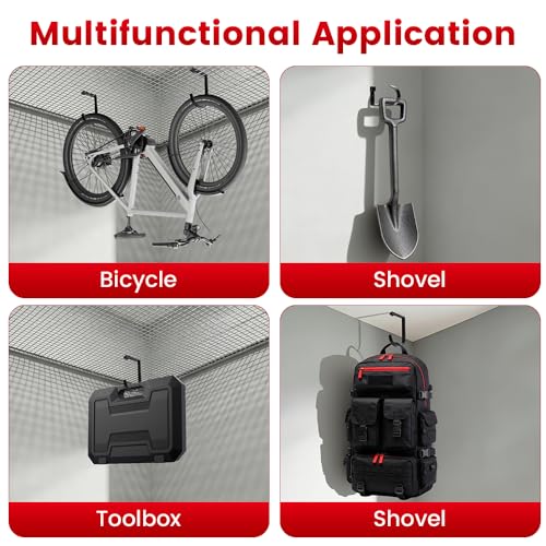 Bike Hooks for Garage Ceiling Mount Rack, Add on Storage - Image 7