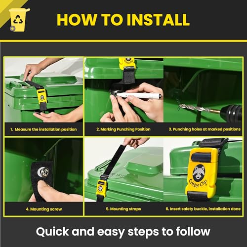 Critter Clip The Original Trash Can Locks for Animals – - Image 7