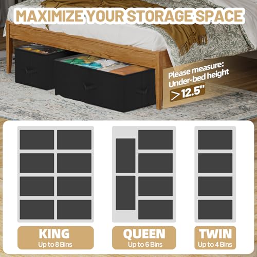 Large Under Bed Storage Containers, 12" Height - Image 7