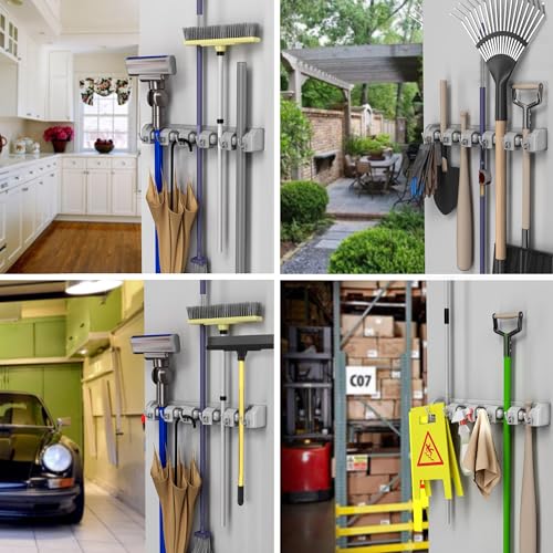 Wall Organizer with Adjustable Slots and Hooks | Home Organization - Image 8