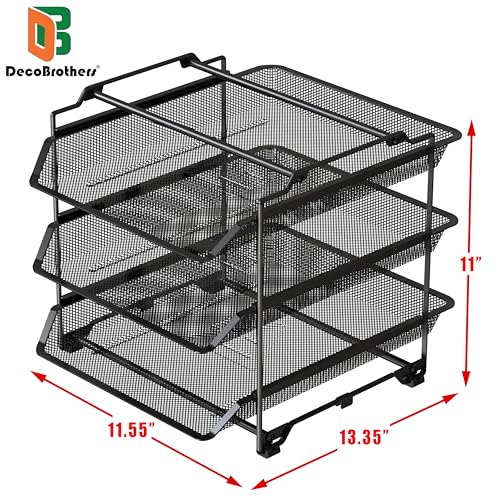 Deco Brothers Stackable Sliding Letter Tray Paper Organizer, 3 - Image 7