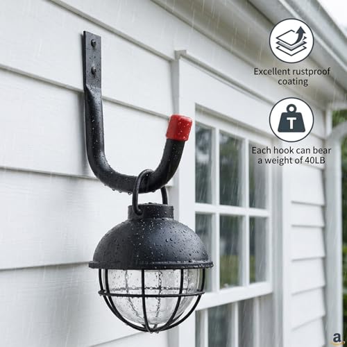 24 Pcs Heavy Duty Garage Hooks 3.5" Iron Utility Hook | Garage Storage - Image 8