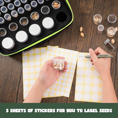 ProCase 41-Slot Seed Storage Organizer Box with Bottles - Image 7