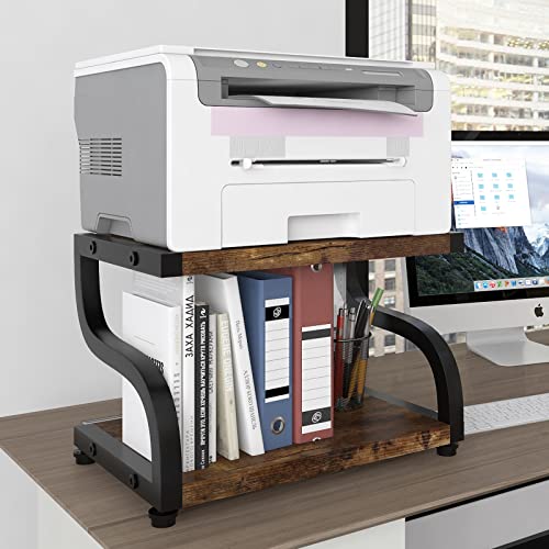 PUNCIA 2 Tier Wood Printer Stand with Storage Heavy Duty - Image 8