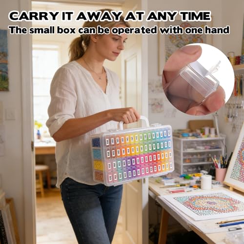 2 Pack Diamond Painting Storage Containers with 128 - Image 8