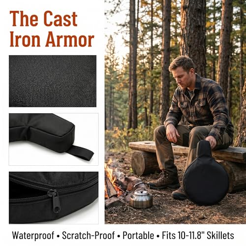 Hiceeden 2 Pack Cast Iron Skillet Storage Bag, Waterproof - Image 8