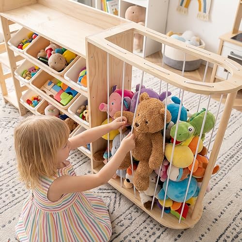 Amdermi Kids Toy Storage Organizer with Bookcase | Home Organization - Image 8