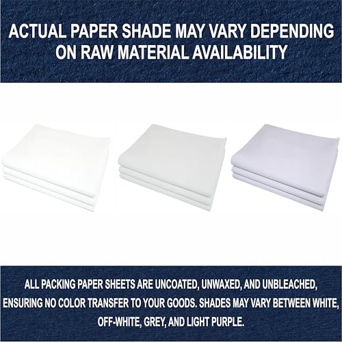Purple Papers White Bulk Packing Paper | 320 sheets | 27" x 17" | - Image 7