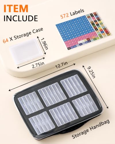64 PCS Diamond Painting Storage Case, Bead Storage | Home Organization - Image 7