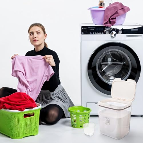 5.5L Laundry Detergent Dispenser with One-Press Lid Pod - Image 8