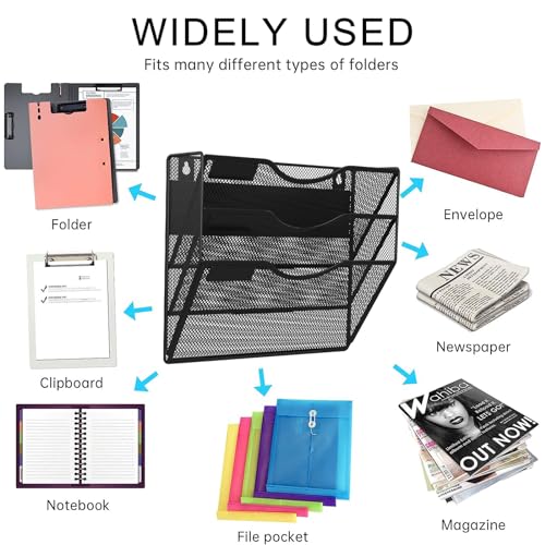 3-Tier Magnetic File Holder, No Drilling Installation File - Image 8