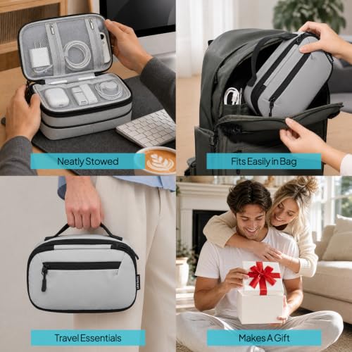 TOPEAST Expandable Cable Organizer Bag, Large Capacity Tech Pouch - Image 8