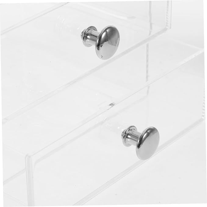 Three-layer Drawer Storage Box Desk Top Organizer Divided Containers Jewelry Organizer