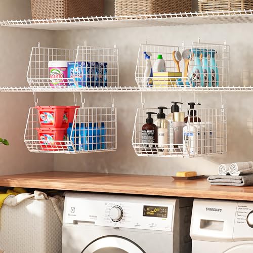 4" Extra Deeper Foldable Hanging Closet Organizer, Small Wire - Image 8