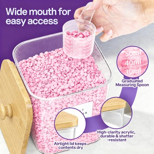 3+2+1 Pack Laundry Pods Containers & Dryer Sheet Holder & - Image 8