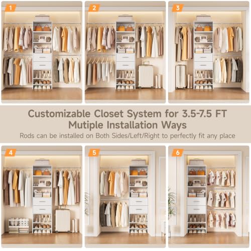 Walk-in Closet System, Wall Mounted Garment Rack - Image 8