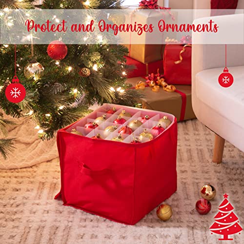 Simplify 64 Count Stackable Ornament Storage Tote | Home Organization - Image 7