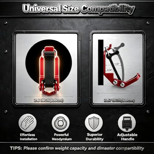 2 Pack Magnetic Shovel Holder for Truck, Heavy Duty Shovel Mounts - Image 7