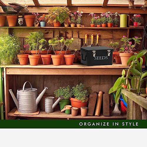 Garden Seed Storage Box with Dividers Seeds Packet | Home Organization - Image 7