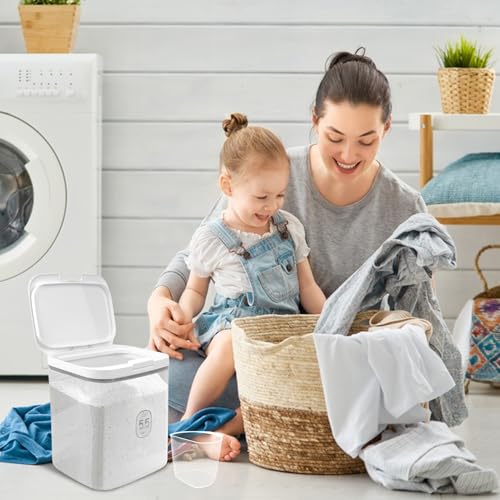 5.5L Laundry Detergent Dispenser with One-Press Lid - Image 8