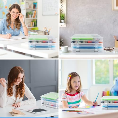 OUPSAUI 12x12'' Scrapbook Paper Storage, 5 Pack Board Game - Image 8