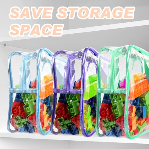 18 Packs Large Toy Storage Bags with Labels, 6 Colors - Image 7
