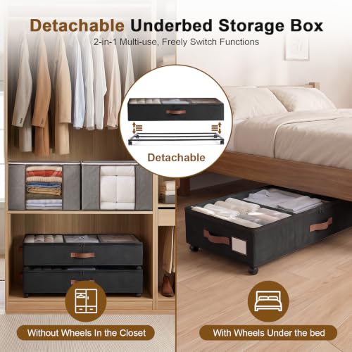 Under Bed Storage with Wheels, Rolling Container | Home Organization - Image 7