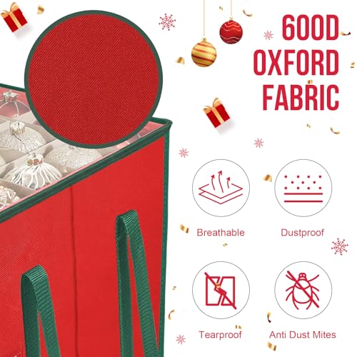 Christmas Ornament Storage Box,5 Tier Holds Up to 100-3” - Image 7