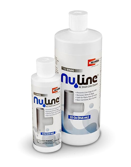 (2)-Pack, Nu-Line Drain Cleaner, 8 Ounce Bottle