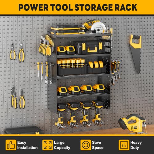 2 Pack Power Tool Organizer Wall Mount, 5‑Tier Garage | Garage Storage - Image 8