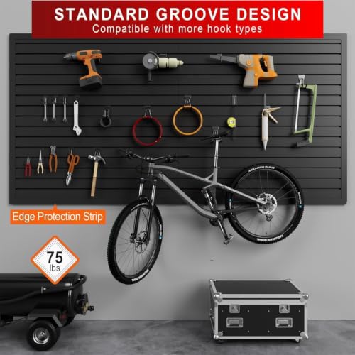 Slatwall Panels Garage Wall Organizer, 4 x 8 ft PVC Slat - Image 7