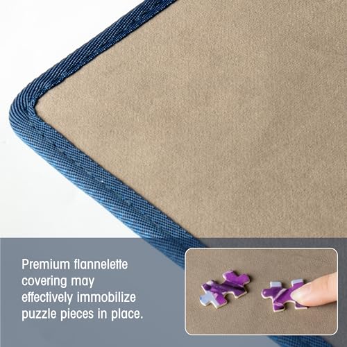 Tektalk Foldable Jigsaw Puzzle Board with 6 Color Sorting Trays - Image 7