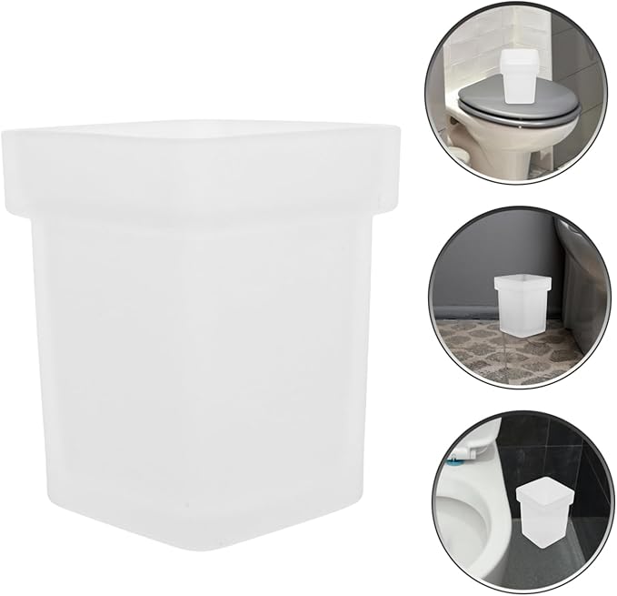 Healifty Toilet Bowl Brush Holder Ceramic Scrubber Cup for Easy Cleaning Compact Storage for Home Office Public Restrooms User Friendly Design for Efficient Space Utilization