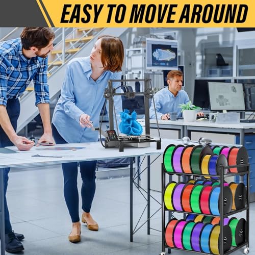 3D Printer Filament Storage Rack,Rolling Filament Spool - Image 7
