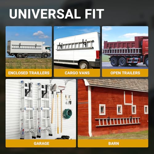 Foldable Trailer Ladder Rack, Heavy Duty Side Mount Carrier - Image 8