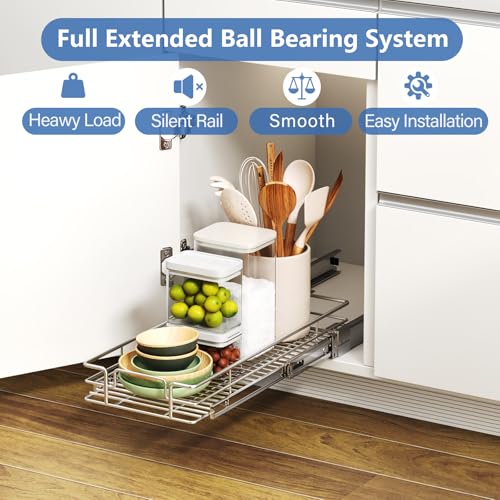 ROOMTEC Pull Out Cabinet Organizer, Cabinet Pull Out | Pull Out Organi - Image 3