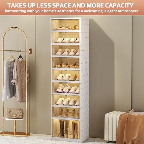 Shoe Rack Organizer for Entryway, 9 Tiers, 18 Pairs, 17.3" Wide - Image 8